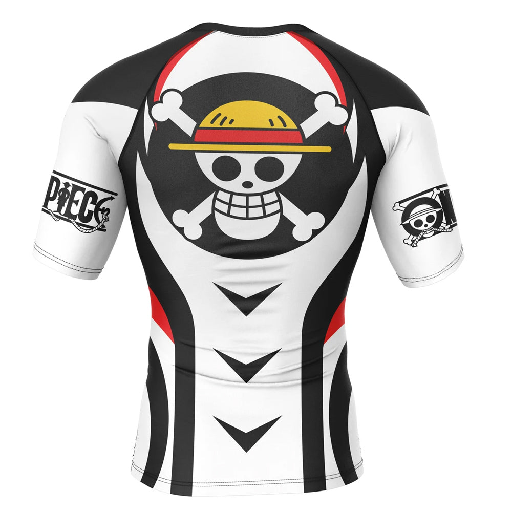 Kids One Piece 'Straw Hat Crew' Short Sleeve Compression Rashguard