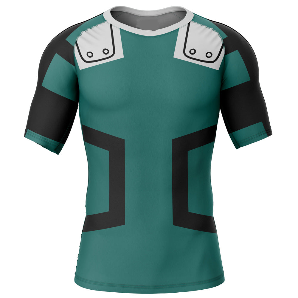 Kids My Hero Academia 'Deku' Short Sleeve Compression Rashguard