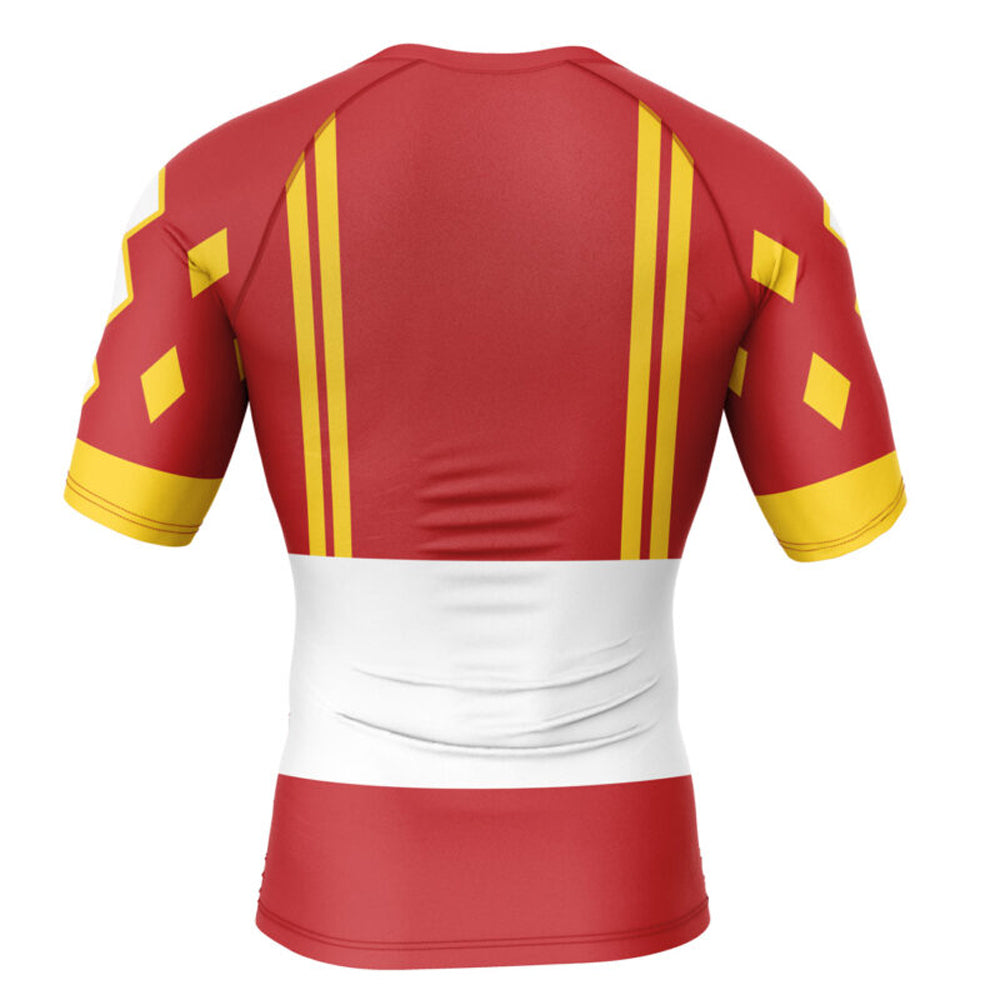 Kids Power Ranges 'Red Ranger | Ape | Ninjetti' Compression Short Sleeve Rashguard