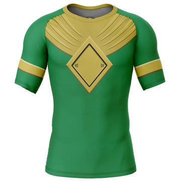 Power Rangers 'Green Ranger' Short Sleeve Compression Rashguard