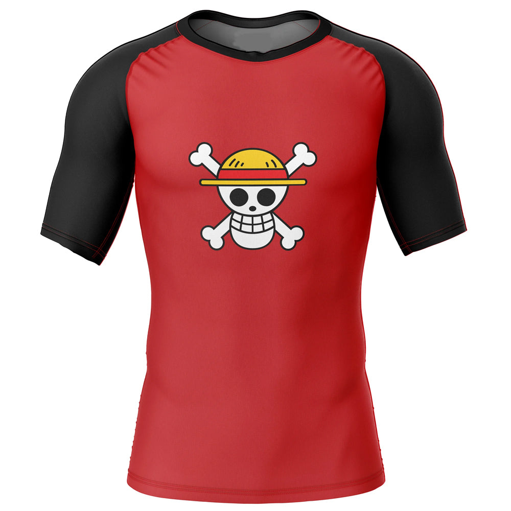 Kids One Piece 'Luffy | Straw Hats' Short Sleeve Compression Rashguard