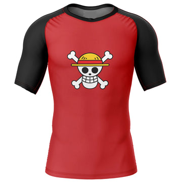 Kids One Piece 'Luffy | Straw Hats' Short Sleeve Compression Rashguard