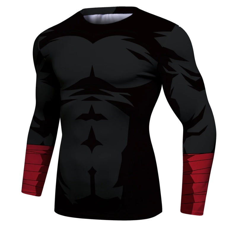 BJJ Rash Guard Naruto 'Rock Lee | Dark' Elite Long Sleeve Compression Rash Guard Set