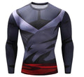 Gohan Super Saiyan Gi Dragon Ball Z Long Sleeve Compression Rash Guard-RashGuardStore