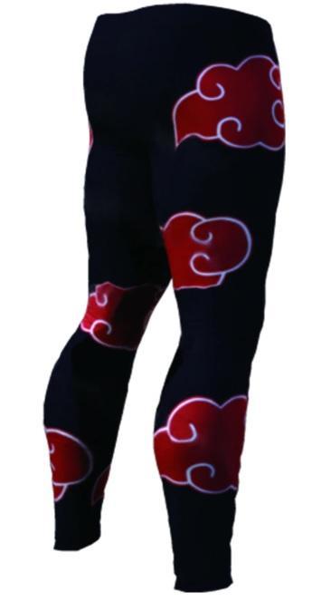 Men's Naruto 'Akatsuki' Premium Leggings Compression Spats-RashGuardStore