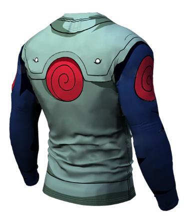 Naruto 'Kakashi' Long Sleeve Compression Rash Guard-RashGuardStore