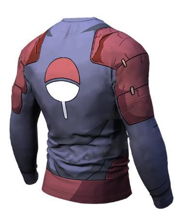 Naruto 'Madara' Long Sleeve Compression Rash Guard-RashGuardStore