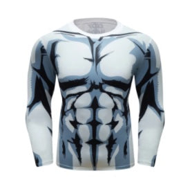 BJJ Rash Guard My Hero Academia 'Plus Ultra | White' Elite Long Sleeve Rashguard