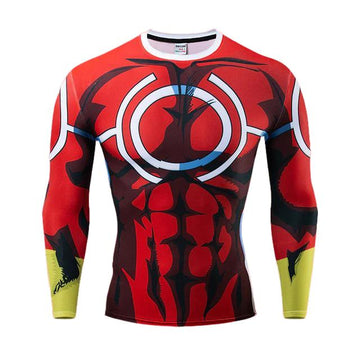 BJJ Rash Guard My Hero Academia 'All Might Silver Age' Long Sleeve Compression RashGuard