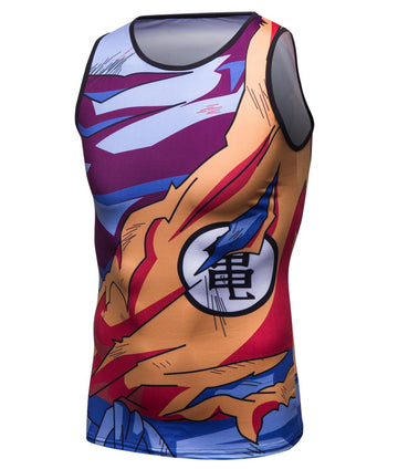 BJJ Rash Guard Dragon Ball Z 'Goku | Battle Damaged | 2.0' Elite Compression Tank Top