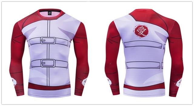 BJJ Rash Guard Naruto Compression 'Gaara | 2.0' Premium Long Sleeve Rashguard