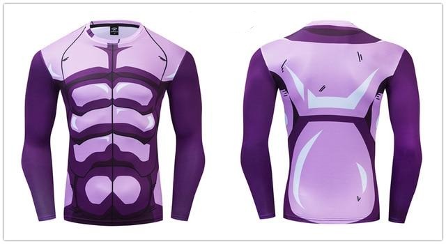 BJJ Rash Guard Dragon Ball Z Compression 'Hit' Premium Long Sleeve Rashguard