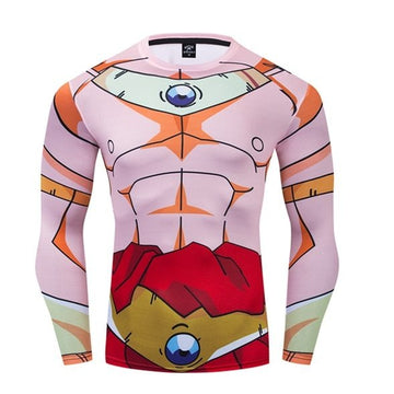 BJJ Rash Guard Dragon Ball Z Compression 'Broly' Premium Long Sleeve Rashguard