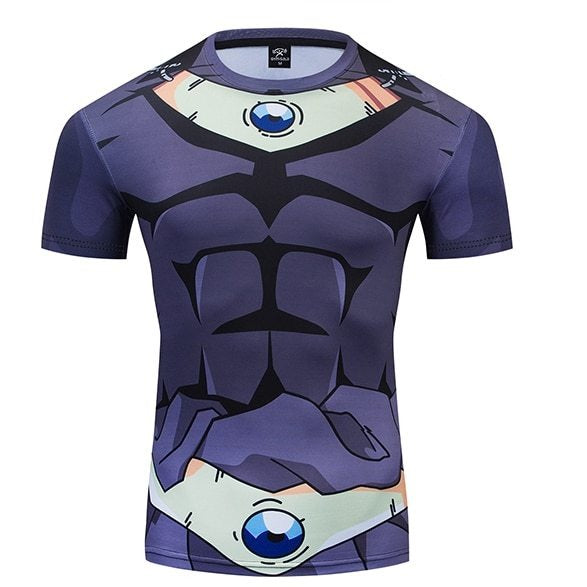 BJJ Rash Guard Dragon Ball Z Compression 'Onyx Broly' Premium Short Sleeve Rashguard