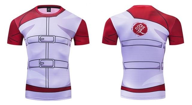 BJJ Rash Guard Naruto Compression 'Gaara | 2.0' Premium Short Sleeve Rashguard