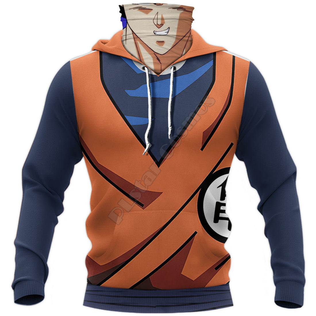 BJJ Rash Guard Dragon Ball Z 'Goku' Pullover Hoodie with Pull-Up Neck