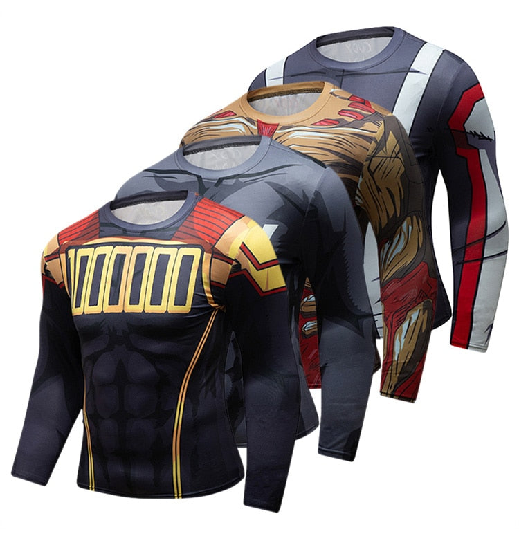 BJJ Rash Guard My Hero Academia 'Onyx Lemillion' Elite Long Sleeve Rashguard