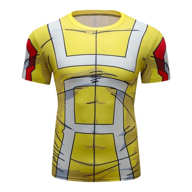 BJJ Rash Guard My Hero Academia 'UA Uniform | Yellow' Elite Short Sleeve Rashguard