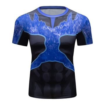 BJJ Rash Guard My Hero Academia 'Onyx Endeavor' Elite Short Sleeve Rashguard