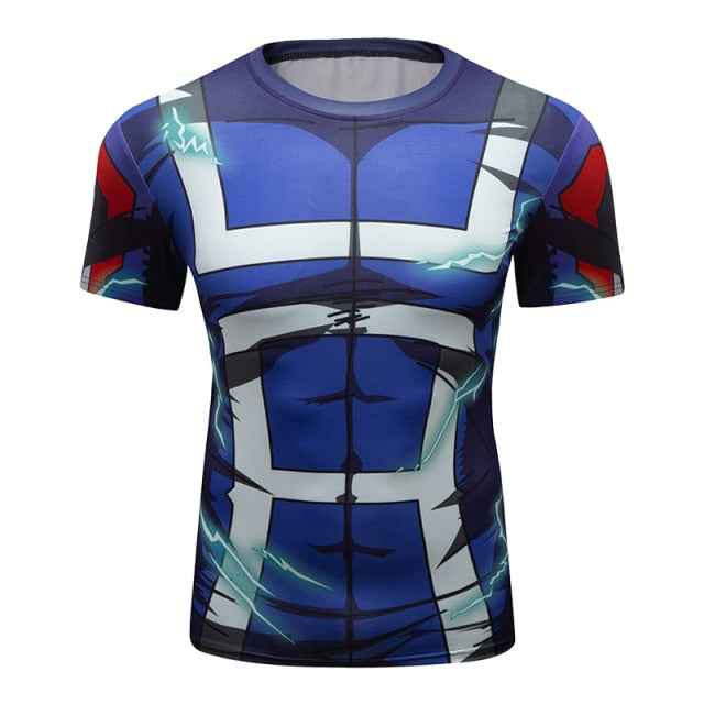 BJJ Rash Guard My Hero Academia 'UA Uniform | Full Cowling' Elite Short Sleeve Rashguard