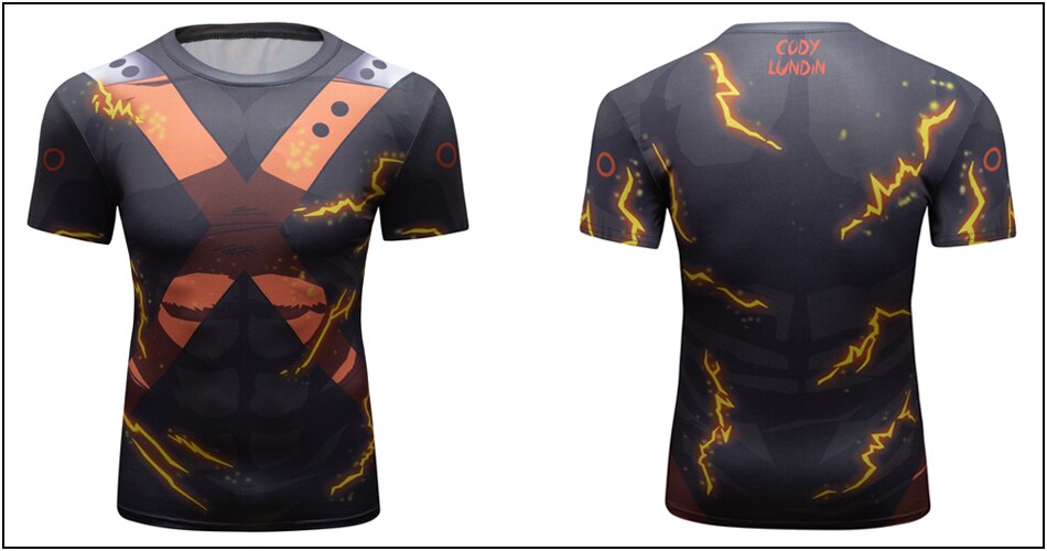 BJJ Rash Guard My Hero Academia 'Bakugo | One For All' Elite Short Sleeve Rashguard