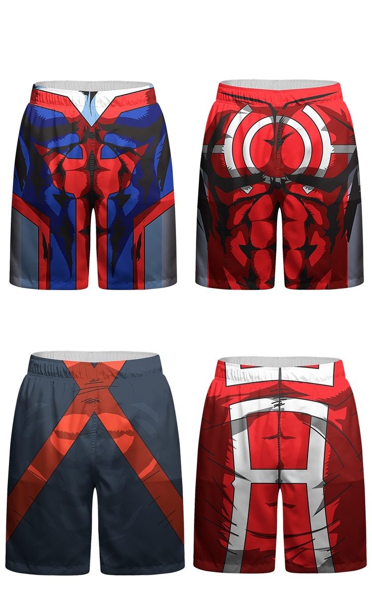 BJJ Rash Guard My Hero Academia 'UA Uniform | Red' Shorts