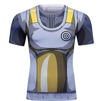 BJJ Rash Guard Dragon Ball Z 'Vegeta Resurrection F' Short Sleeve Elite Rashguard