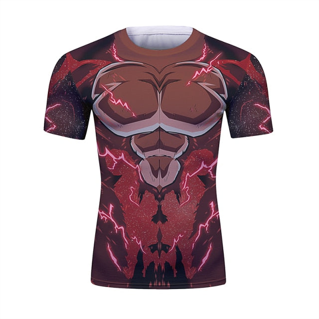 BJJ Rash Guard Dragon Ball Z 'Super Saiyan 4 | Limit Breaker Goku' Short Sleeve Elite Rashguard