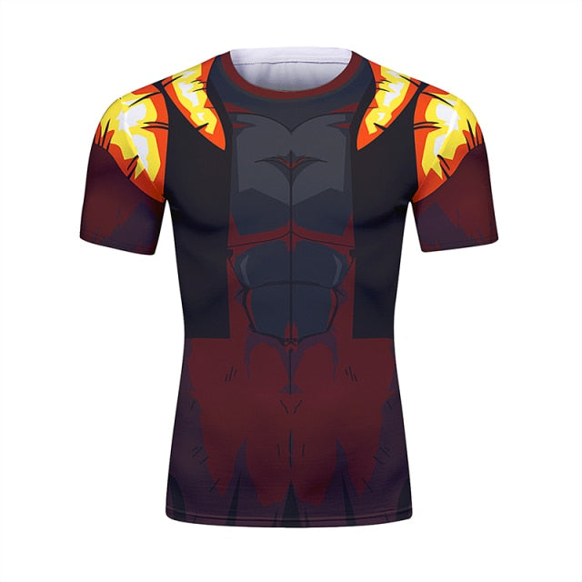 BJJ Rash Guard Dragon Ball Z 'Super Saiyan 4 | Onyx Gogeta' Short Sleeve Elite Rashguard