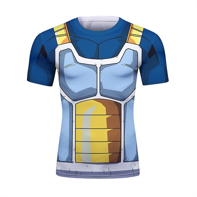 BJJ Rash Guard Dragon Ball Z 'Vegeta 2018' Short Sleeve Elite Rashguard