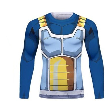 BJJ Rash Guard Dragon Ball Z 'Vegeta 2018' Long Sleeve Elite Rashguard