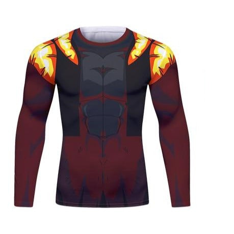 BJJ Rash Guard Dragon Ball Z 'Super Saiyan 4 | Onyx Gogeta' Long Sleeve Elite Rashguard