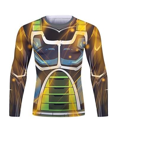 BJJ Rash Guard Dragon Ball Z 'Super Saiyan Onyx Bardock' Long Sleeve Elite Rashguard