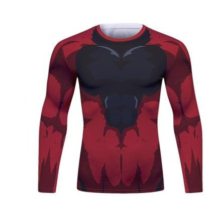 BJJ Rash Guard Dragon Ball Z 'Super Saiyan 4 | Onyx Goku' Long Sleeve Elite Rashguard