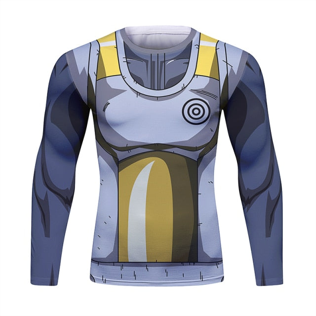 BJJ Rash Guard Dragon Ball Z 'Capsule Vegeta' Long Sleeve Elite Rashguard