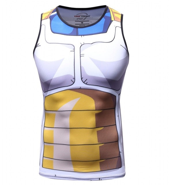 BJJ Rash Guard Dragon Ball Z 'Vegeta' Elite Compression Tank Top