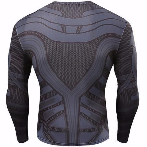 Batman 'Animated' Long Sleeve Compression Rash Guard