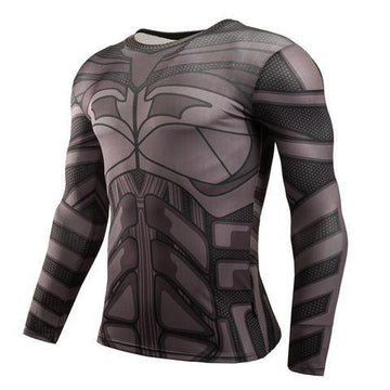 Batman 'Animated' Long Sleeve Compression Rash Guard