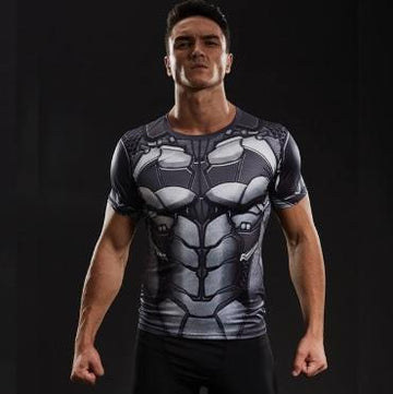 Batman "Bat-Bot" Short Sleeve Compression Rashguard