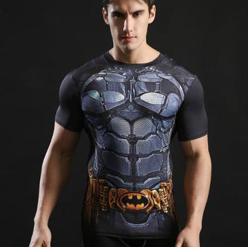 Batman 'Batman, Inc' Compression Short Sleeve Rash Guard