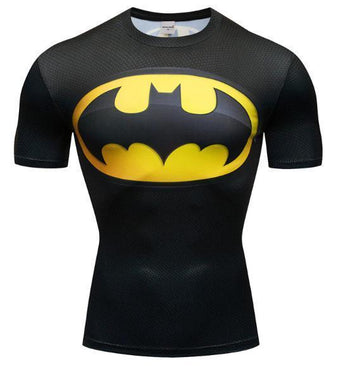 Batman 'Tim Burton' Premium Compression Short Sleeve Rash Guard