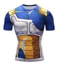 Vegeta Battle Damaged Armor Dragon Ball Z Compression Rash Guard-RashGuardStore