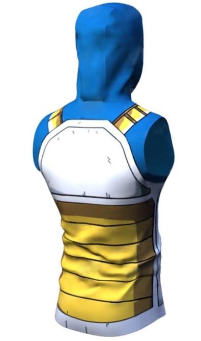 Vegeta Cell Armor Dragon Ball Z Sleeveless Hoodie-RashGuardStore