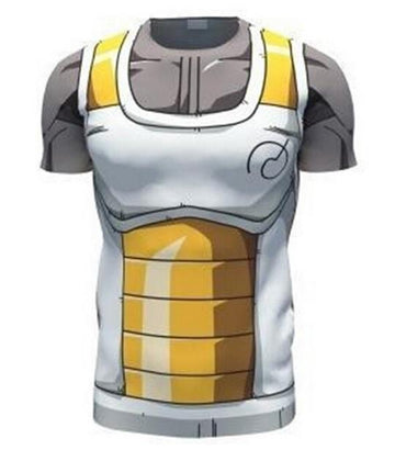 Vegeta Resurrection F Dragon Ball Z Compression Short Sleeve Rash Guard-RashGuardStore