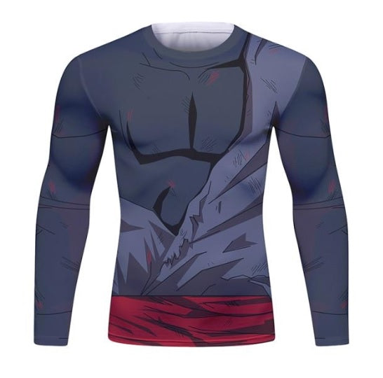 Dragon Ball Z 'Black | Battle Damaged' Long Sleeve Elite Rashguard