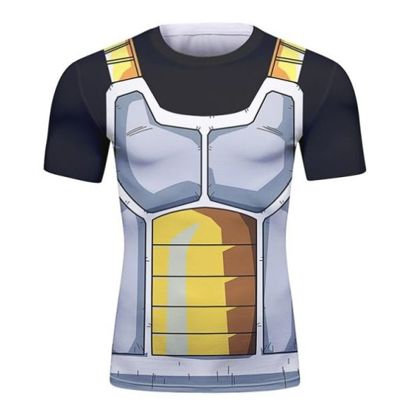 Dragon Ball Z 'Onyx Vegeta' Short Sleeve Elite Rashguard