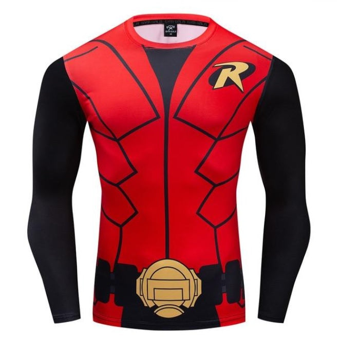 Robin Compression 'Robin the Boy Wonder' Long Sleeve Rashguard