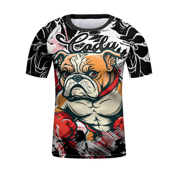 Kid's Bulldog ' Rocky' Elite Short Sleeve Rashguard