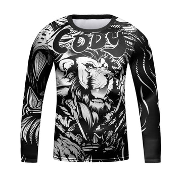 Kid's Lion 'King of the Pride' Elite Long Sleeve Rashguard