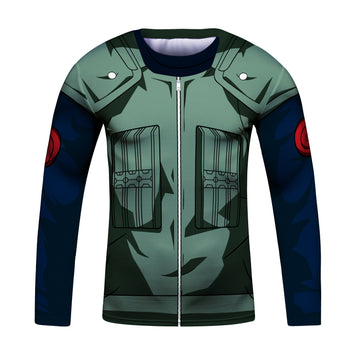 Kid's Naruto 'Kakashi' Elite Long Sleeve Compression Rash Guard